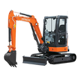 Aircon Cab Hitachi 3.3 Ton Excavator With Heli Tilt